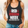 We Wear Red For Red Ribbon Week Awareness Mothers Teachers Flowy Tank, gift for family, gift for coworker We Wear Red For Red Ribbon Week Awareness Mothers Teachers Flowy Tank, gift for family, gift for coworker