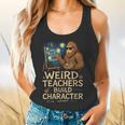 Weird Teachers Build Character Van Bigfoot Art Flowy Tank, gift for family, gift for coworker