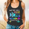 We'Re All Different But We Swim Together Elementary Teacher Flowy Tank, gift for family, gift for coworker We'Re All Different But We Swim Together Elementary Teacher Flowy Tank, gift for family, gift for coworker