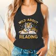 Wild About Reading Tiger For Teachers & Students Flowy Tank, gift for family, gift for coworker