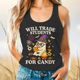 Will Trade Students For Candy Teacher Ghost Halloween Flowy Tank, gift for family, gift for coworker Will Trade Students For Candy Teacher Ghost Halloween Flowy Tank, gift for family, gift for coworker