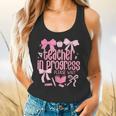 Women Teacher In Progress Coquette Pink Bow Future Teacher Flowy Tank, gift for family, gift for coworker Women Teacher In Progress Coquette Pink Bow Future Teacher Flowy Tank, gift for family, gift for coworker