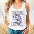 100 Days Of School Girls Teacher 100th Day Unicorn Outfit Flowy Tank, gift for family, gift for coworker