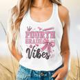4th Fourth Grade Vibes Back To School Coquette Teacher Girl Flowy Tank, gift for family, gift for coworker