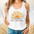 Back To School Hello Preschool For Kids Teacher Women Flowy Tank, gift for family, gift for coworker Back To School Hello Preschool For Kids Teacher Women Flowy Tank, gift for family, gift for coworker