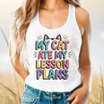 My Cat Ate My Lesson Plans Teacher Cat Humor Flowy Tank, gift for family, gift for coworker My Cat Ate My Lesson Plans Teacher Cat Humor Flowy Tank, gift for family, gift for coworker