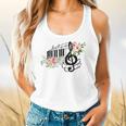 Cut Music Teacher Shirt With a Piano Keys Notes And Flowers Flowy Tank, gift for family, gift for coworker