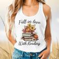 Fall In Love With Reading Book Autumn Teachers Pumpkins Flowy Tank, gift for family, gift for coworker Fall In Love With Reading Book Autumn Teachers Pumpkins Flowy Tank, gift for family, gift for coworker