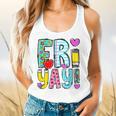 Happy Fri-Yay Friday Lovers Fun Teacher Life FriYay Weekend Flowy Tank, gift for family, gift for coworker