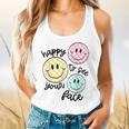 Happy To See Your Face Smile Face Teacher Back To School Flowy Tank, gift for family, gift for coworker