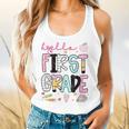 Hello First Grade Teacher Coquette Pencil Bow Back To School Flowy Tank, gift for family, gift for coworker