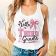 Hello Third Grade First Day Of School Coquette Teacher Girl Flowy Tank, gift for family, gift for coworker