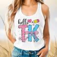 Hello TK Transitional Kindergarten Back To School Teacher Flowy Tank, gift for family, gift for coworker