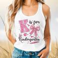 K Is For Kindergarten Teacher Coquette Bow Back To School Flowy Tank, gift for family, gift for coworker K Is For Kindergarten Teacher Coquette Bow Back To School Flowy Tank, gift for family, gift for coworker