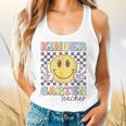 Kindergarten Teacher Team Hippie Smile Face Back To School Flowy Tank, gift for family, gift for coworker Kindergarten Teacher Team Hippie Smile Face Back To School Flowy Tank, gift for family, gift for coworker