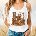 Librarian Turkey Reading Book Fall Thanksgiving Teacher Book Flowy Tank, gift for family, gift for coworker Librarian Turkey Reading Book Fall Thanksgiving Teacher Book Flowy Tank, gift for family, gift for coworker