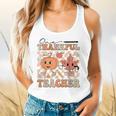 One Thankful Teacher Thanksgiving Groovy Fall Autumn Teacher Flowy Tank, gift for family, gift for coworker