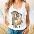 P Is For Pre K Teacher Leopard First Day Of School For Men Women Girls Kids Flowy Tank, gift for family, gift for coworker