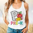 P Is For Pre-K Teacher Pencil Apple Back To School Flowy Tank, gift for family, gift for coworker P Is For Pre-K Teacher Pencil Apple Back To School Flowy Tank, gift for family, gift for coworker