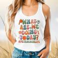Retro PE Teacher What Are We Doing Today School Coach Women Flowy Tank, gift for family, gift for coworker Retro PE Teacher What Are We Doing Today School Coach Women Flowy Tank, gift for family, gift for coworker