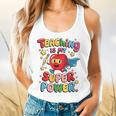 Retro Teaching Is My Superpower Apple Teacher Appreciation Flowy Tank, gift for family, gift for coworker Retro Teaching Is My Superpower Apple Teacher Appreciation Flowy Tank, gift for family, gift for coworker