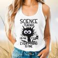 Science Teacher Appreciation Merch -Adults -Youth Grey Classic Fit Modern Science Theme Cartoon Flowy Tank, gift for family, gift for coworker