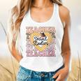 Social Studies Teacher Pencil Heart Leopard Back To School Flowy Tank, gift for family, gift for coworker