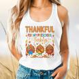 Teach Thanksgiving Teacher Thankful For My Preschool Turkeys Flowy Tank, gift for family, gift for coworker