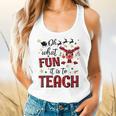 Teachers Oh What Fun It Is To Teach Cute Red Plaid Reindeer Flowy Tank, gift for family, gift for coworker Teachers Oh What Fun It Is To Teach Cute Red Plaid Reindeer Flowy Tank, gift for family, gift for coworker