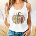 Teachers Students Fall Book Pumpkin Fall Librarians Bookworm Flowy Tank, gift for family, gift for coworker