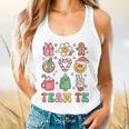 Team TK Teacher Christmas Groovy Smile Face Girl Boy Kid TK Flowy Tank, gift for family, gift for coworker Team TK Teacher Christmas Groovy Smile Face Girl Boy Kid TK Flowy Tank, gift for family, gift for coworker