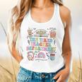 The Tired Teachers Department Retro Groovy Back To School Flowy Tank, gift for family, gift for coworker