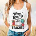 When I Grow Up I Want To Be Teacher Kids Flowy Tank, gift for family, gift for coworker When I Grow Up I Want To Be Teacher Kids Flowy Tank, gift for family, gift for coworker