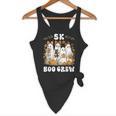 5K Boo Crew Halloween Teacher K5 Floral Ghost Trick Or Teach Flowy Tank, novelty gifts, funny gifts