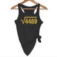 6 7 Leopard Pattern Meme Square Root 4489 Slang Math Teacher Flowy Tank, novelty gifts, funny gifts