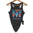 All American Teacher Pencil Coquette Bow USA Flag Teachers Flowy Tank, novelty gifts, funny gifts