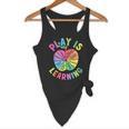 Apple Retro Play Is Learning Kindergarten Teacher Daycare Flowy Tank, novelty gifts, funny gifts