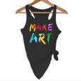 Make Art Painter Artist Teacher Artsy Men Women Kids Flowy Tank, novelty gifts, funny gifts