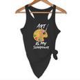Art Is My Superpower Drawing Art Teacher Artists Flowy Tank, novelty gifts, funny gifts