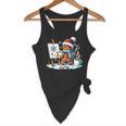 Artist Gingerbread Painter Art Teacher Student Christmas Flowy Tank, novelty gifts, funny gifts
