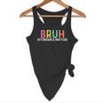 Attendance Matters Bruh Teacher School Attendance Clerk Flowy Tank, novelty gifts, funny gifts