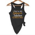This Is My Awesome Teacher Costume Halloween Party Matching Flowy Tank, novelty gifts, funny gifts
