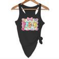 Back To School Pre-K Preppy Teacher Girl Flowy Tank, novelty gifts, funny gifts