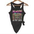 Back To School Retro Reading Is My Jam 80s Teacher Boombox Flowy Tank, novelty gifts, funny gifts Back To School Retro Reading Is My Jam 80s Teacher Boombox Flowy Tank, novelty gifts, funny gifts