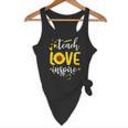 Back To School Teach Love And Inspire Teacher Sunflower Flowy Tank, novelty gifts, funny gifts
