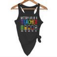 Battery Life Of A Teacher School Teacher Appreciation Flowy Tank, novelty gifts, funny gifts Battery Life Of A Teacher School Teacher Appreciation Flowy Tank, novelty gifts, funny gifts