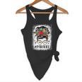 Bleached Teacher Para Life Paraprofessional Cute Messy Bun For Men Women Girls Kids Flowy Tank, novelty gifts, funny gifts
