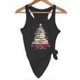 All Booked For Christmas Xmas Tree Teacher Holiday Pajamas Flowy Tank, novelty gifts, funny gifts