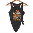 My Broom Broke So Now I Teach Halloween Teacher Flowy Tank, novelty gifts, funny gifts My Broom Broke So Now I Teach Halloween Teacher Flowy Tank, novelty gifts, funny gifts