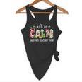 All Is Calm Said No Teacher Ever Teacher Christmas Flowy Tank, novelty gifts, funny gifts All Is Calm Said No Teacher Ever Teacher Christmas Flowy Tank, novelty gifts, funny gifts